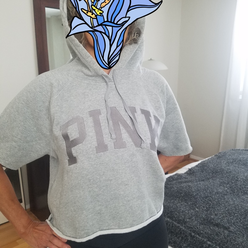 PINK grey hoodie - Picture 4 of 8